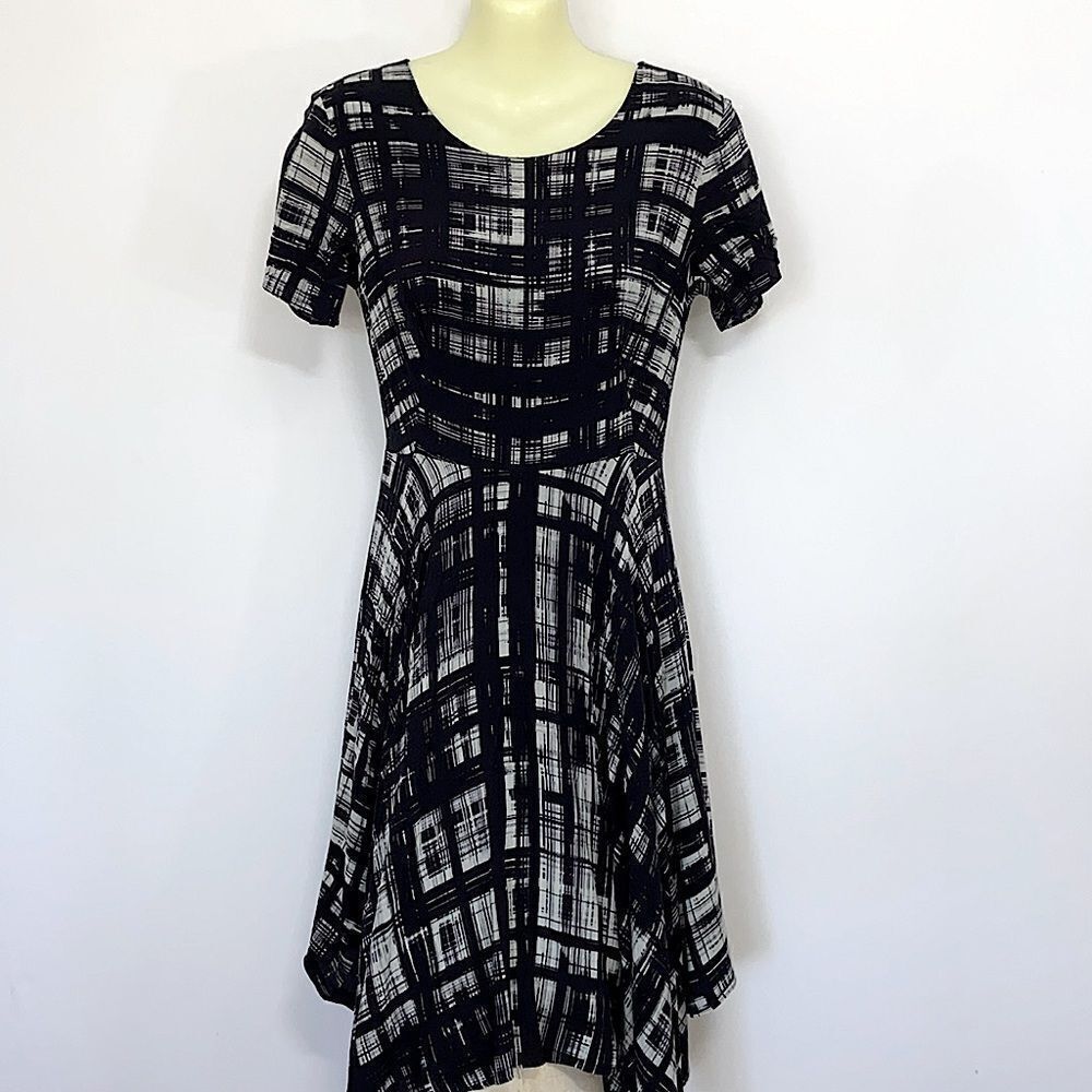 Anthropologie Corey Lynn Carter Dress”Painted Plaid” Size 4 NWOT